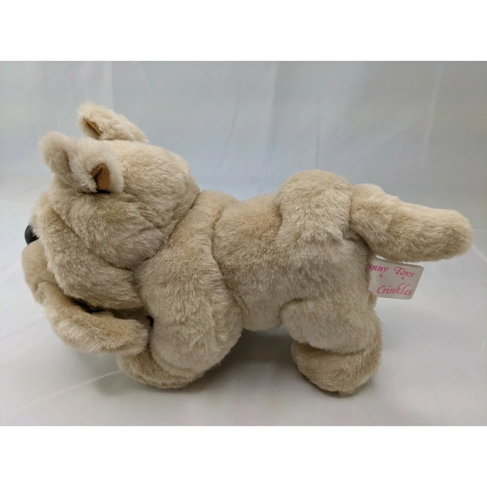 Sunny‎ Toys Crinkles Dog Plush Puppy 8 Inch Wrinkles Shar Pei Stuffed Animal Toy